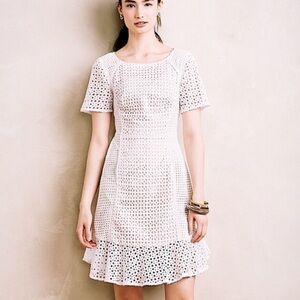 Anthropologie Georgia Eyelet Dress by HD in Paris